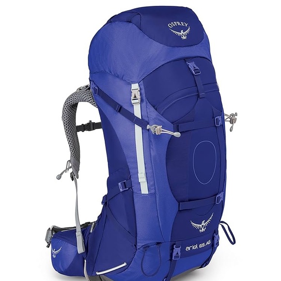 Osprey Blue Hiking Backpack with Durable Design. 
They are two pieces, look it - Picture 1 of 15